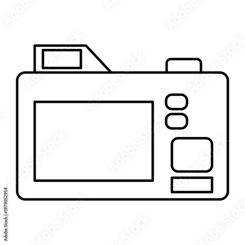 Minimal Media and Video Production Line Icon Set, Modern Line Icons for Video Production and Content Creation