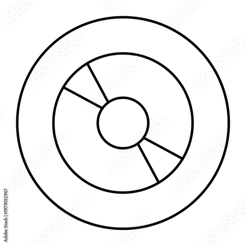 Minimal Media and Video Production Line Icon Set, Modern Line Icons for Video Production and Content Creation