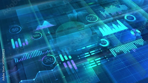 Financial stock market chart and candlestick data trends with investment analytics for trading and portfolio management.