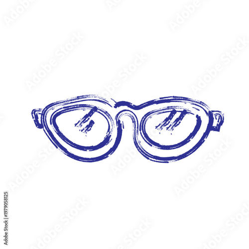 hand drawn sunglasses doodle