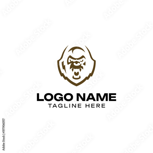 Free Download Angry Gorilla Mascot Logo Design for Sports and Fitness - GFXLoad