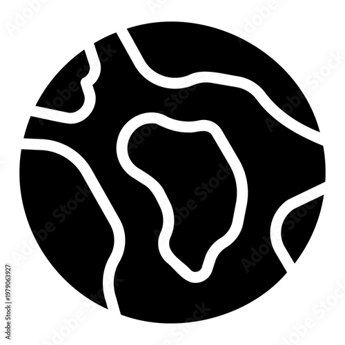 Earth globe Solid icon