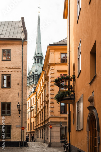 Photography Gamla Stan old city in Stockholm, Sweden