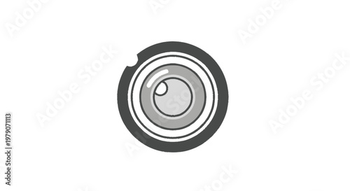 tin can on white background