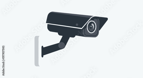 security camera isolated on white background