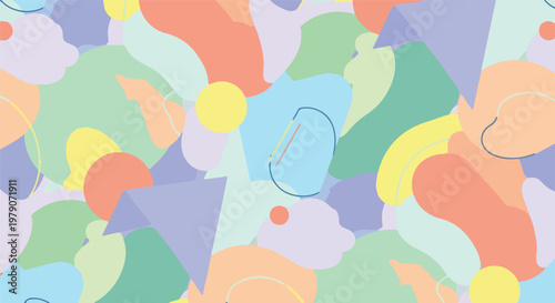 Colorful Abstract Shapes and Forms Design 3.