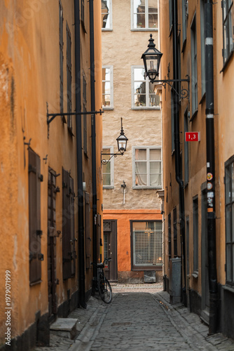 Canvas Print Gamla Stan old city in Stockholm, Sweden