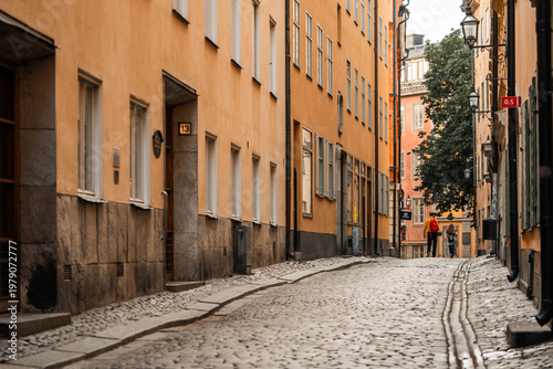Photography Gamla Stan old city in Stockholm, Sweden