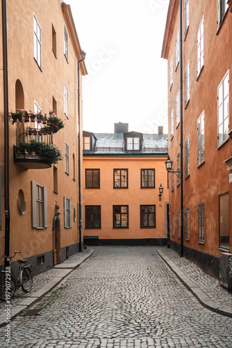 Photography Gamla Stan old city in Stockholm, Sweden