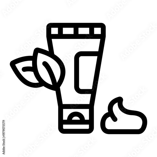 Eco cosmetic bottle Line Icon