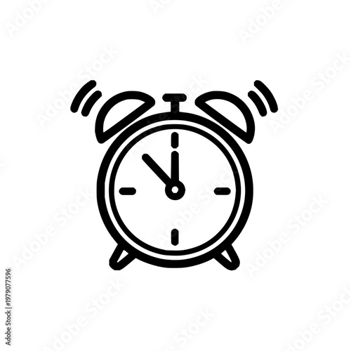 Ringing Black Alarm Clock