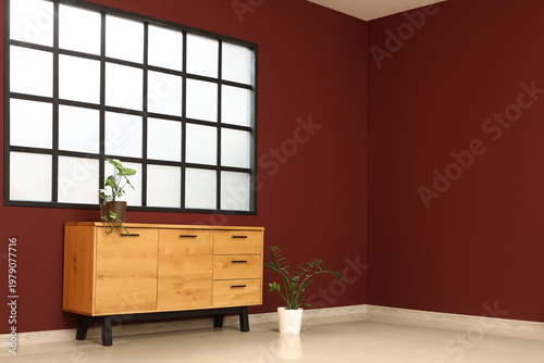Chest of drawers and plants...