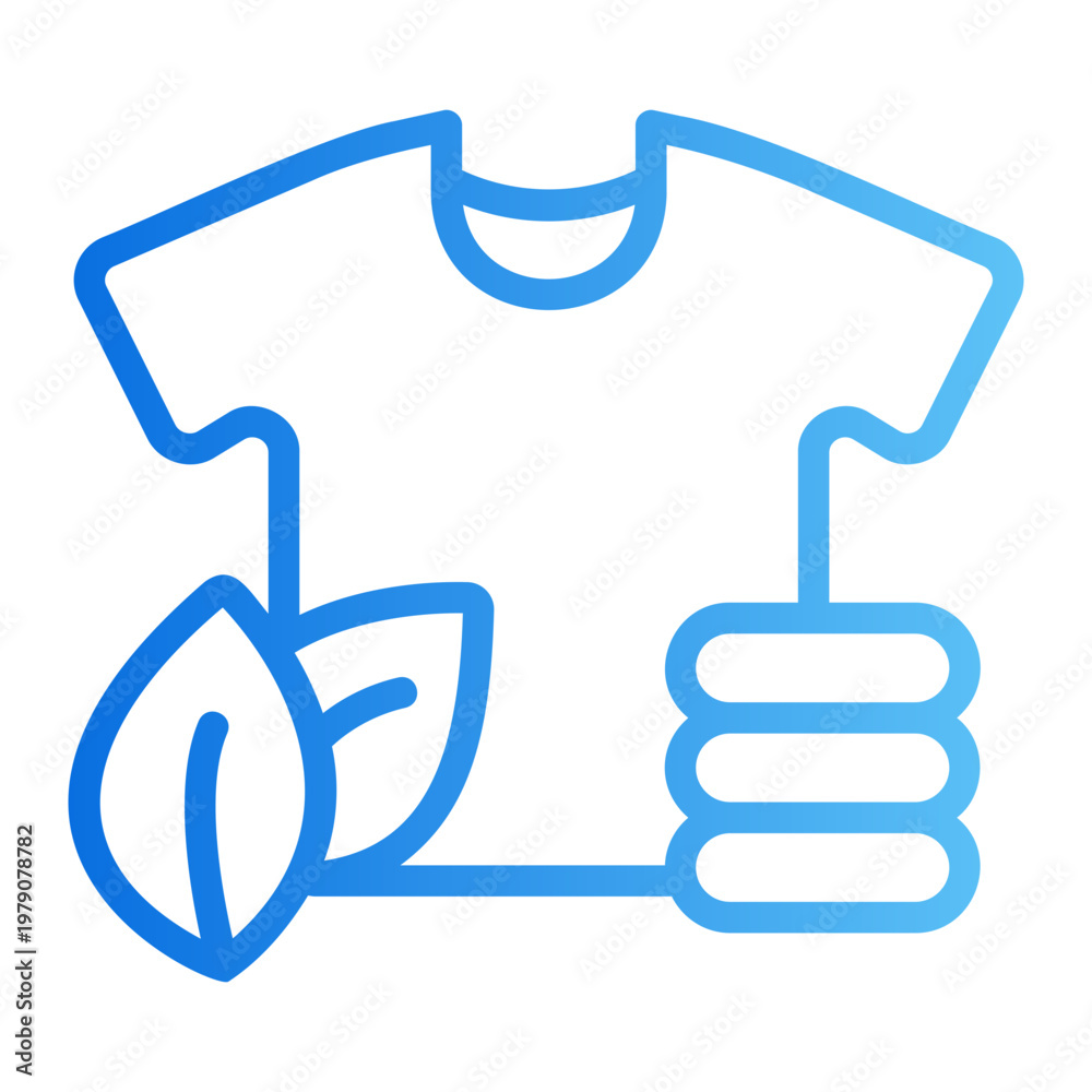 Obraz premium Organic shirt Line Gradient Icon