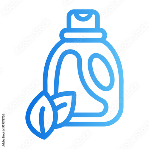 Eco laundry detergent Line Gradient Icon