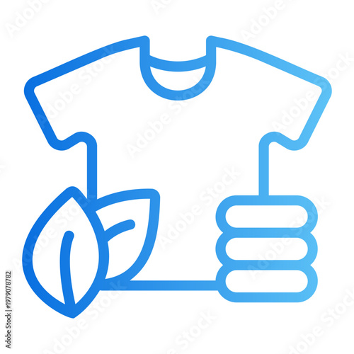 Organic shirt Line Gradient Icon