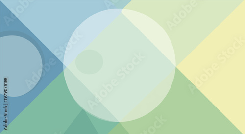 Colorful geometric shapes and circles 1.