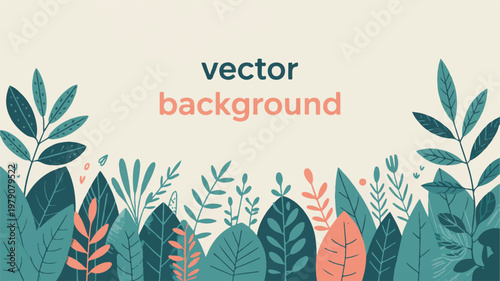 A minimalist world health day awareness campaign features plants and leaves