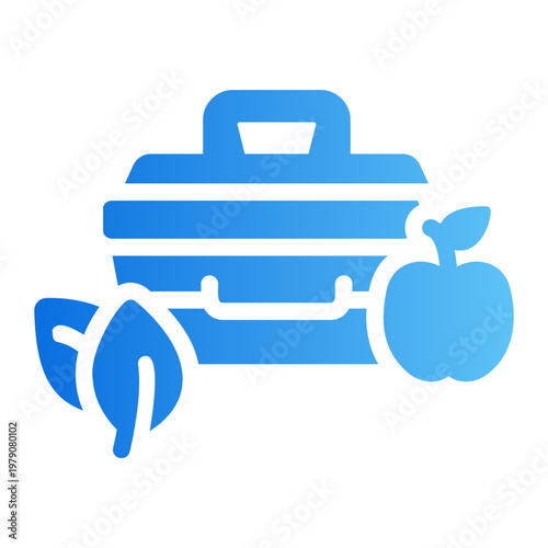 Lunch box Line Gradient Icon