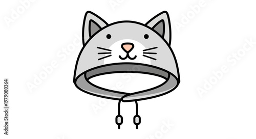 A cute and cozy cartoon cat hoodie with a playful expression, perfect for animal lovers and fashion enthusiasts