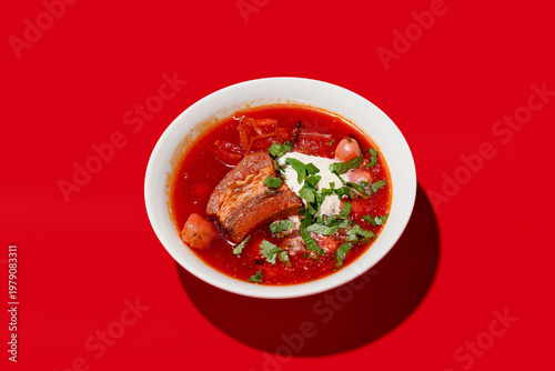 Bowl of traditional Ukraini...