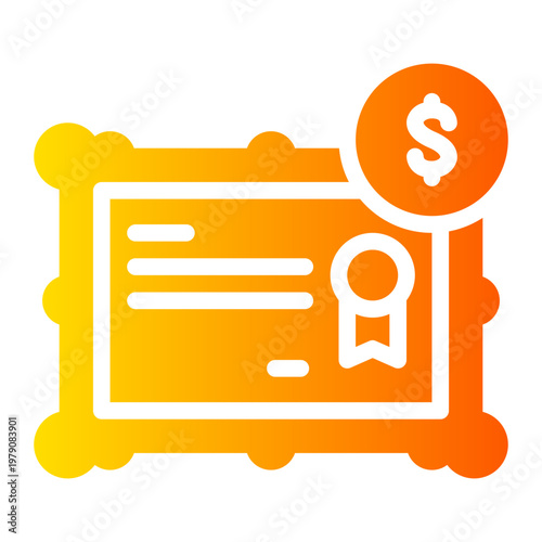 money gradient icon