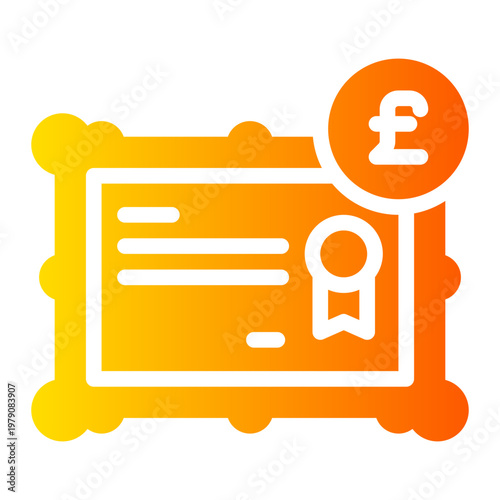pound gradient icon