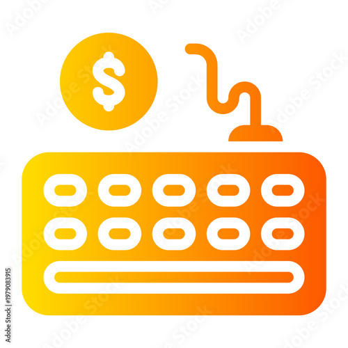 keyboard gradient icon