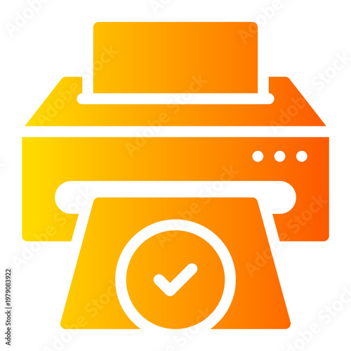printer gradient icon