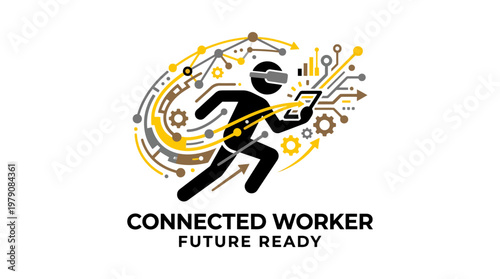 Connected Worker Concept with Augmented Reality and Data Flow