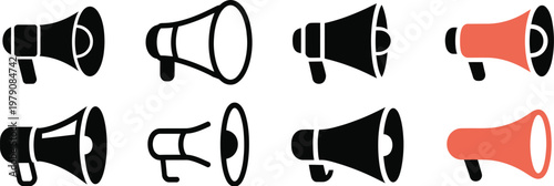 Cheerleader megaphone clipart outline silhouette styles sports cheerleading school spirit vector illustration design