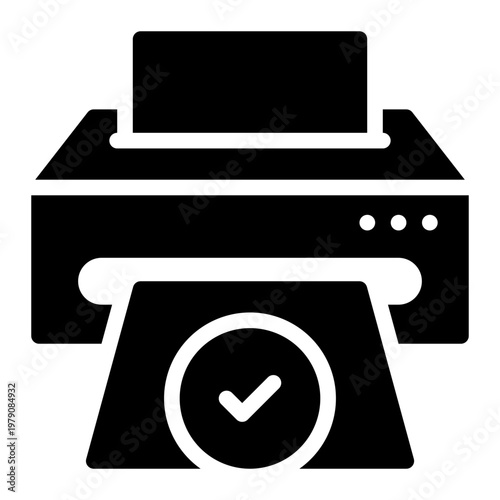 printer glyph icon
