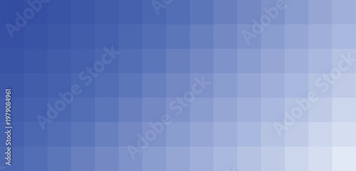 Abstract Blue Pixelated Gradient Background with Geometric Mosaic Grid Pattern and Professional Minimalist Digital Tech Style for Corporate Web Banner