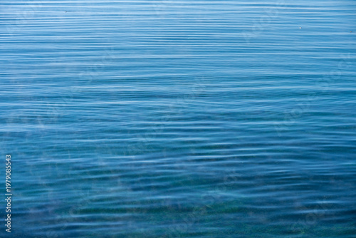 The pure water of lake Baikal, Russia. Lake Baikal is one of the clearest lakes in the world, It is low in salinity and minerals, often described as similar to distilled water.