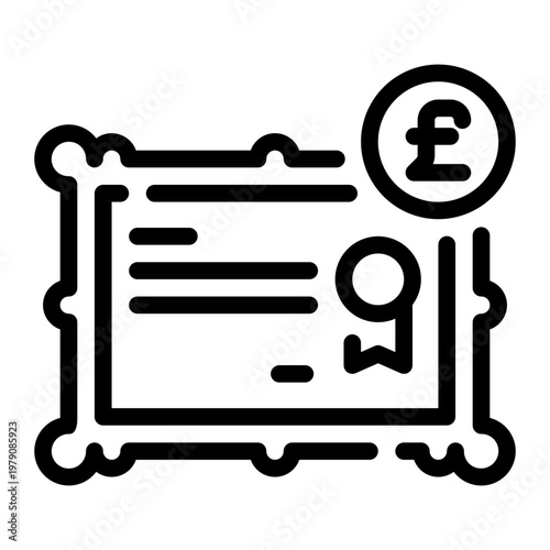 pound line icon