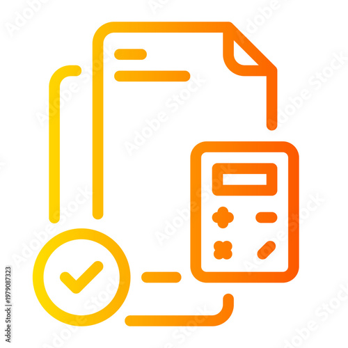 calculator gradient icon