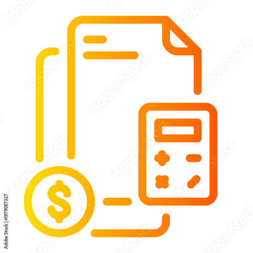 calculator gradient icon