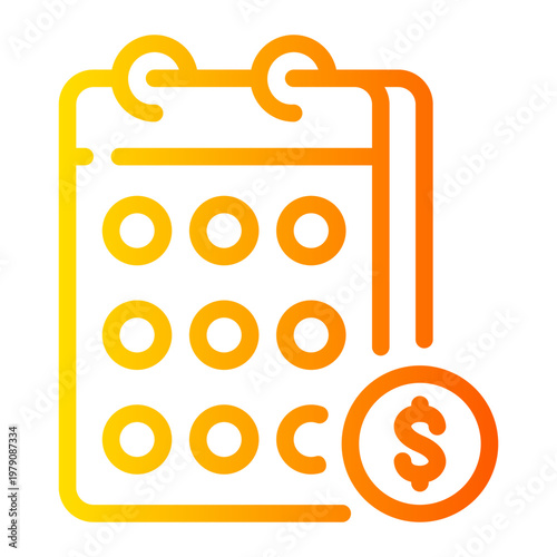 calendar gradient icon