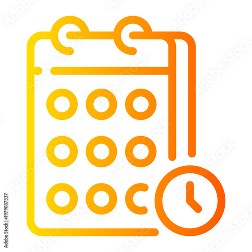 calendar gradient icon