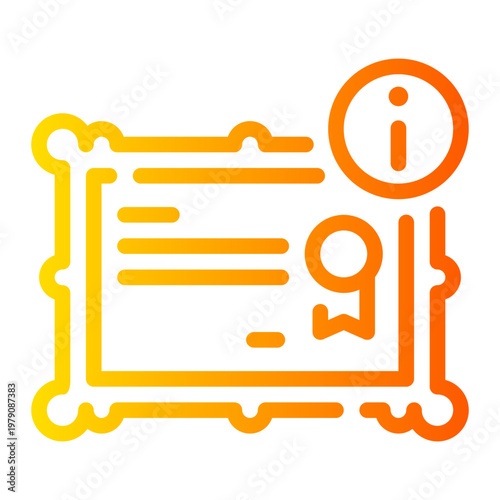 info gradient icon