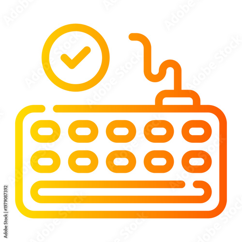 keyboard gradient icon