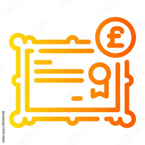 pound gradient icon
