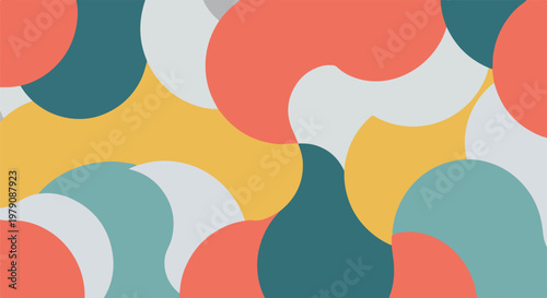 Colorful Abstract Shapes and Patterns Design 3.