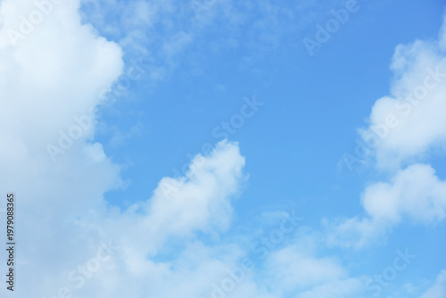 Beautiful blue sky with clouds
