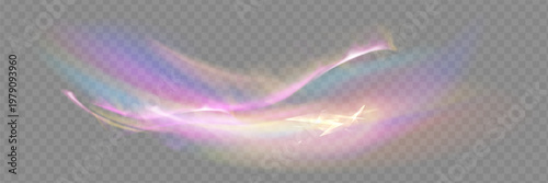 Crystal rays of light, prism refraction, lens flare, crystal glass reflection effect. Prism vector, realistic light leak effect with spectral flare.