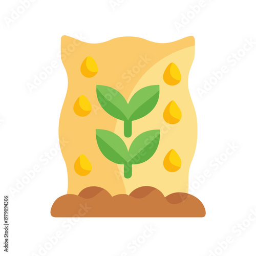 Illustration of seeds and a seedling sprouting from soil, symbolizing new beginnings