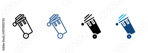Multi Style Icon Set Garbage Collection