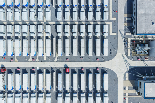 Wallpaper Mural Aerial View of Large Scale Battery Energy Storage Power Station Torontodigital.ca