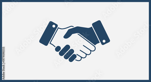 handshake icon vector illustration