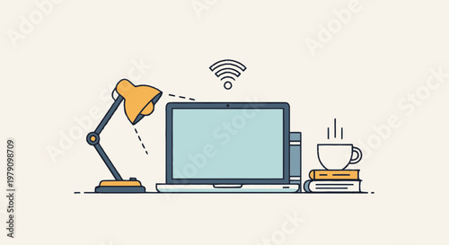 laptop with wireless network