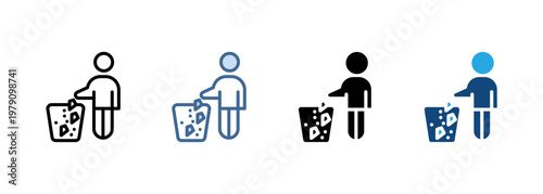 Multi Style Icon Set Litter Collection